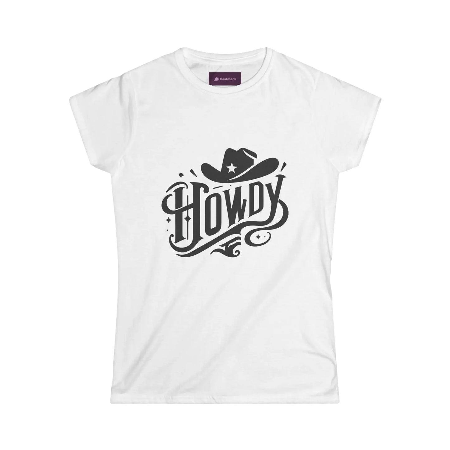 Howdy Graphic Women's Softstyle Tee, Cute Western Style Shirt - FloofChonk