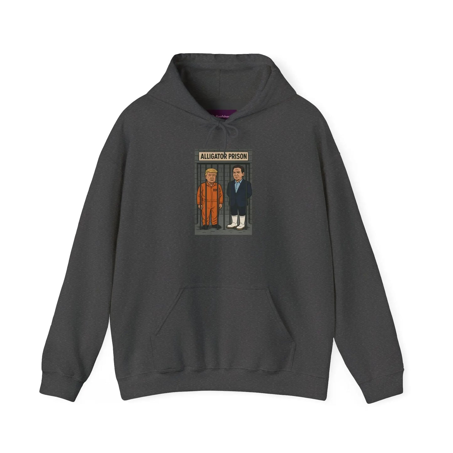 Trump Prison Humor Hoodie - Funny Unisex Sweatshirt, Gift for Friends, Unique Prisoner Design, Cozy Casual Wear, Perfect for Gifting Printify