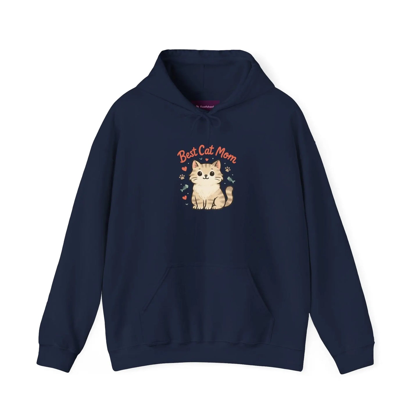 Cute Cat Mom Hoodie, Best Cat Mom Sweatshirt, Gifts for Cat Lovers, Cozy Animal Sweatshirt, Unisex Cat Apparel Printify