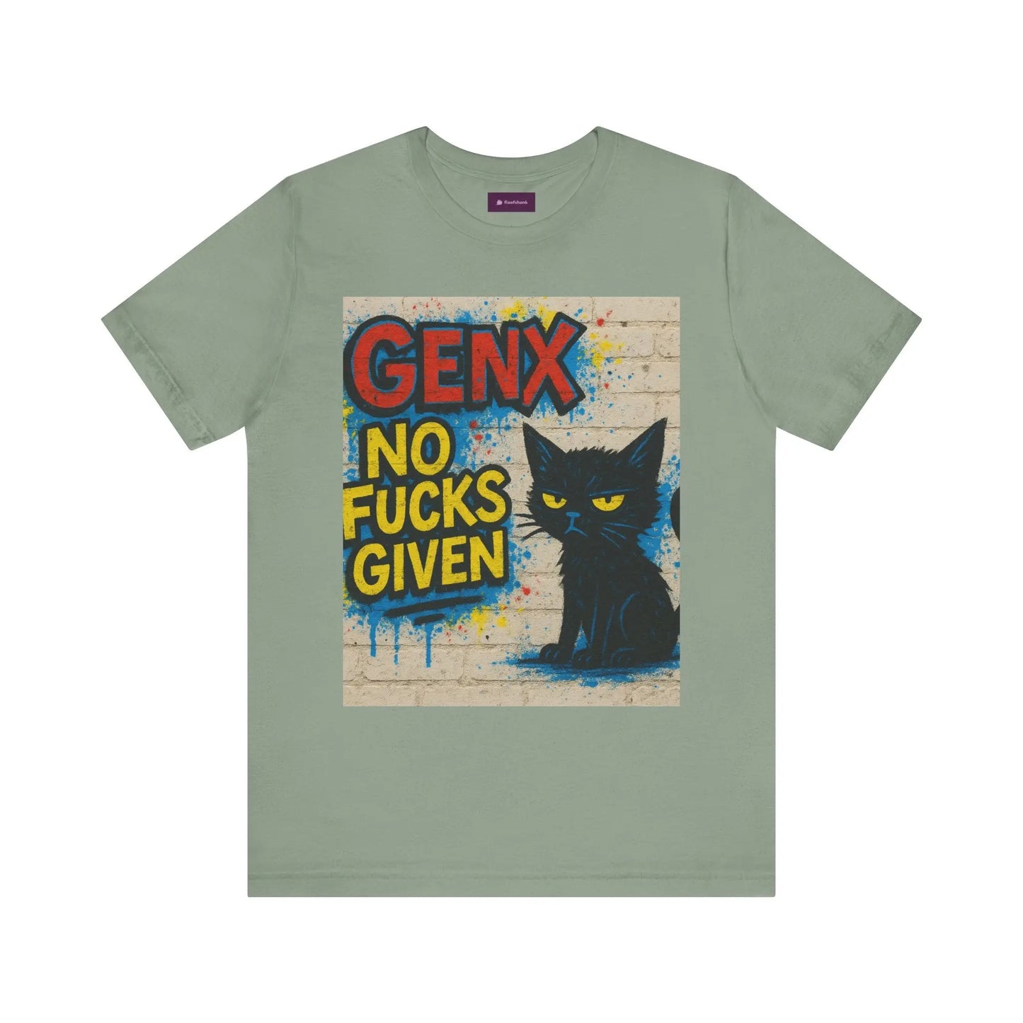 Graphic Cat Tee - Unisex Jersey Short Sleeve T-Shirt for Cat Lovers Printify