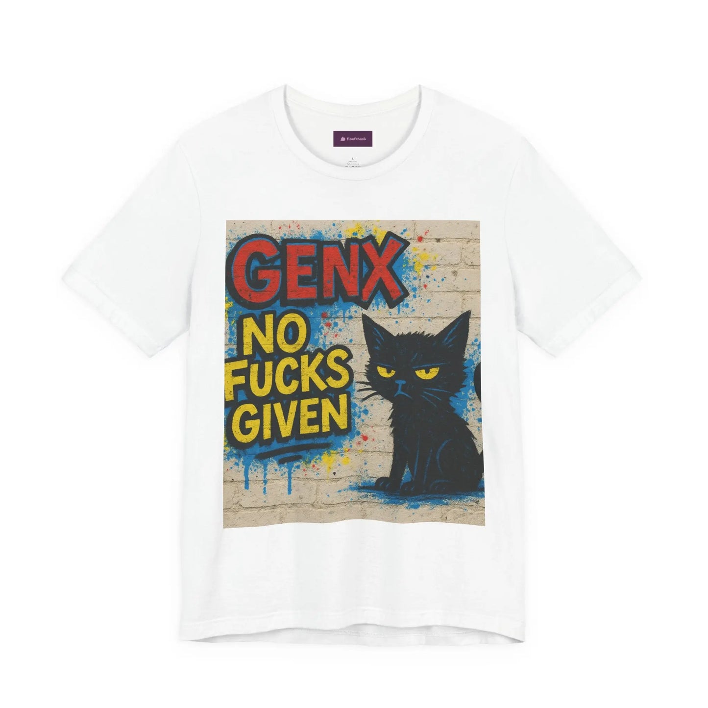 Graphic Cat Tee - Unisex Jersey Short Sleeve T-Shirt for Cat Lovers Printify