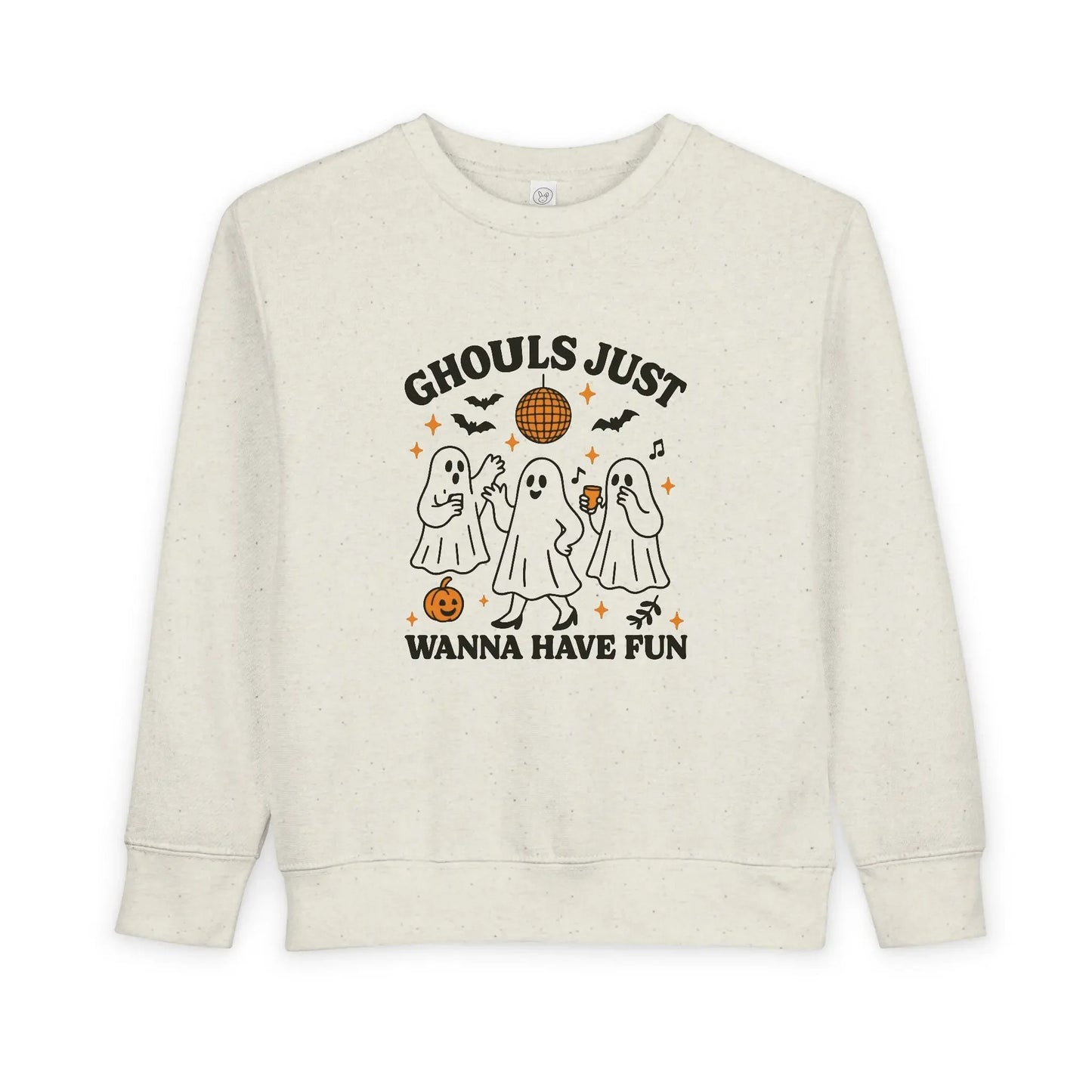Toddler Ghostly Fun Sweatshirt - Cute Childrens Halloween Apparel - FloofChonk