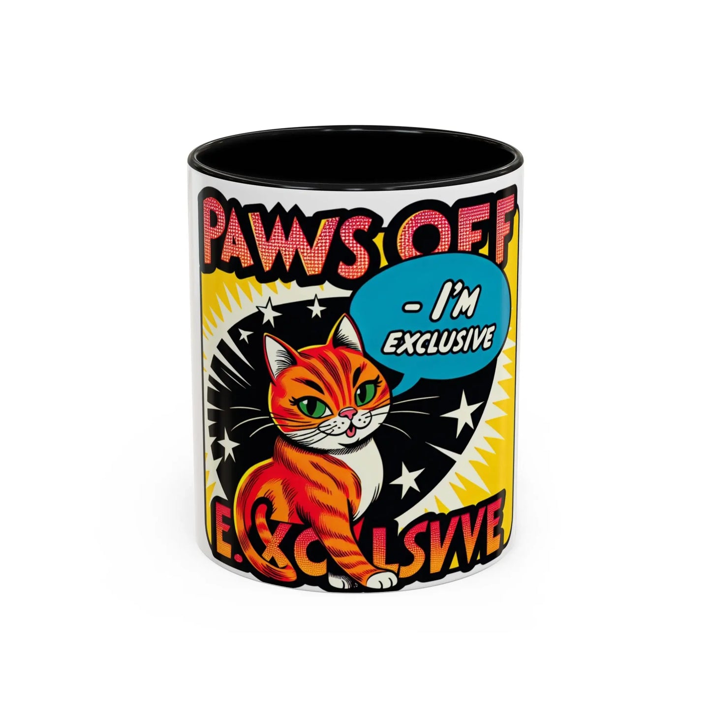 Exclusive Cat Coffee Mug - Paws Off Design, Funny Cat Mug, Gift for Cat Lovers, Coffee or Tea Cup, Birthday or Holiday Gift Printify