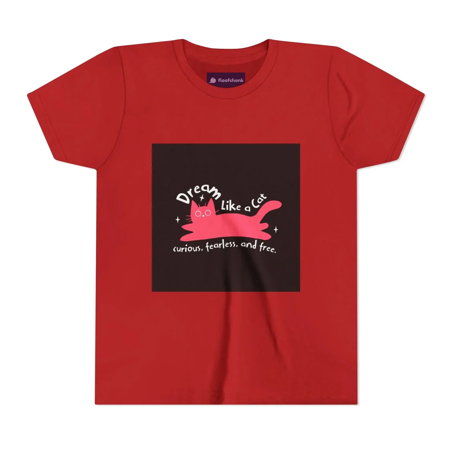Dream Like a Cat Kids Tee - Fun Cat Design, Perfect Gift for Kids - FloofChonk