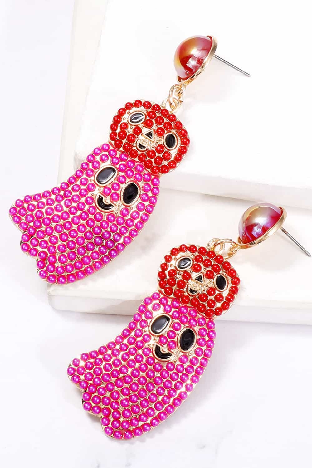 Halloween Ghost Shape Dangle Earrings - FloofChonk