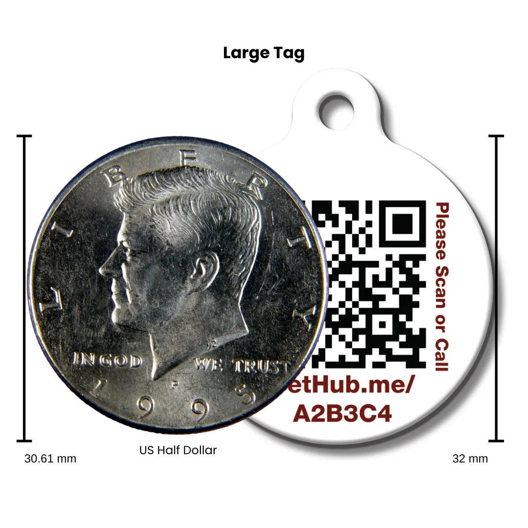 PetHub QR Pet ID Tag – Absent Without a Leash (AWOL) PetHub