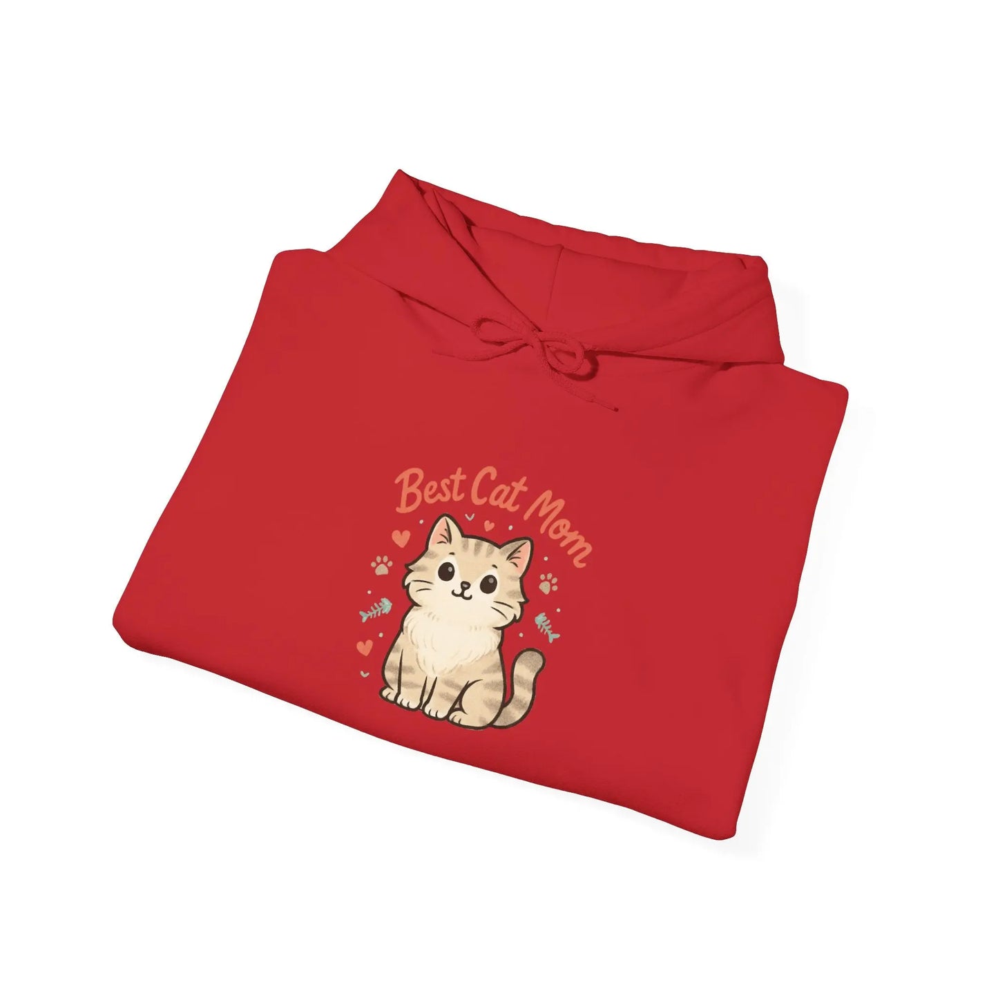 Cute Cat Mom Hoodie, Best Cat Mom Sweatshirt, Gifts for Cat Lovers, Cozy Animal Sweatshirt, Unisex Cat Apparel Printify
