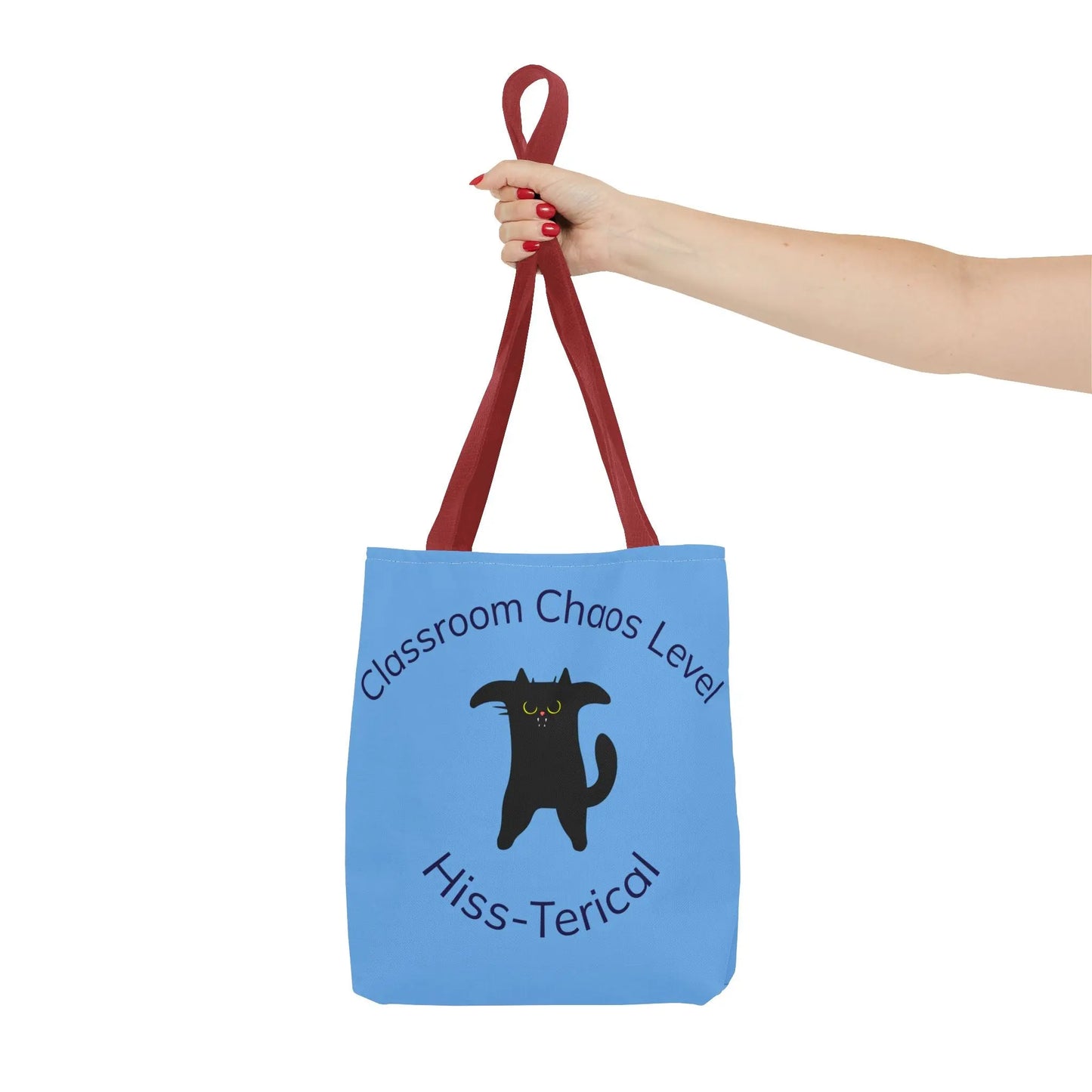 Tote Bag - Classroom Chaos Level Hiss-terical Tote for Teachers Printify