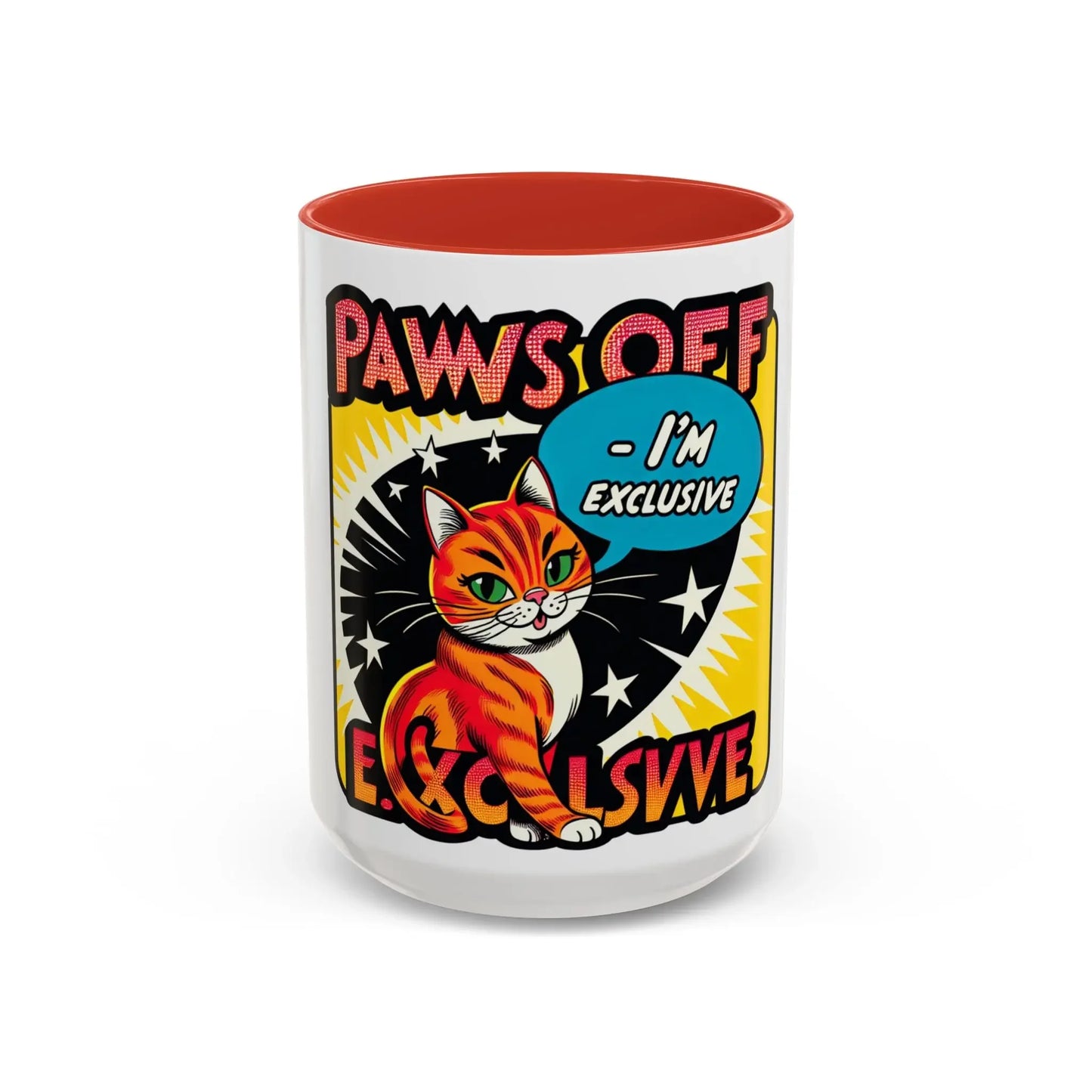 Exclusive Cat Coffee Mug - Paws Off Design, Funny Mugs - FloofChonk Exclusive - FloofChonk