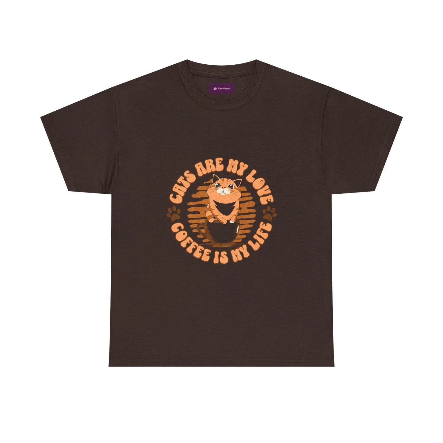 Retro Coffee Tee, Funny Cat Lover Shirt, Gift for Pet Owners, Cute Graphic Tee, Inspirational Animal Apparel Printify