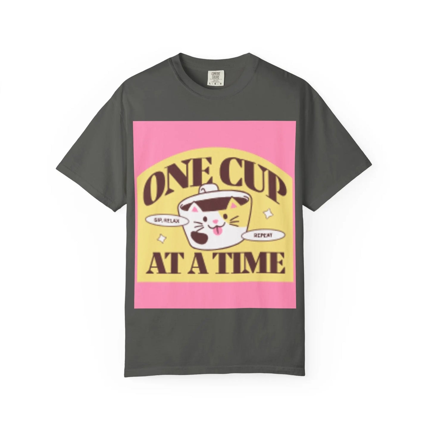 Cute Cat Retro Coffee T-Shirt, Funny Cat Lover Tee, Gift for Pet Owners, Coffee Addict Shirt, Unisex Funny Tee Printify