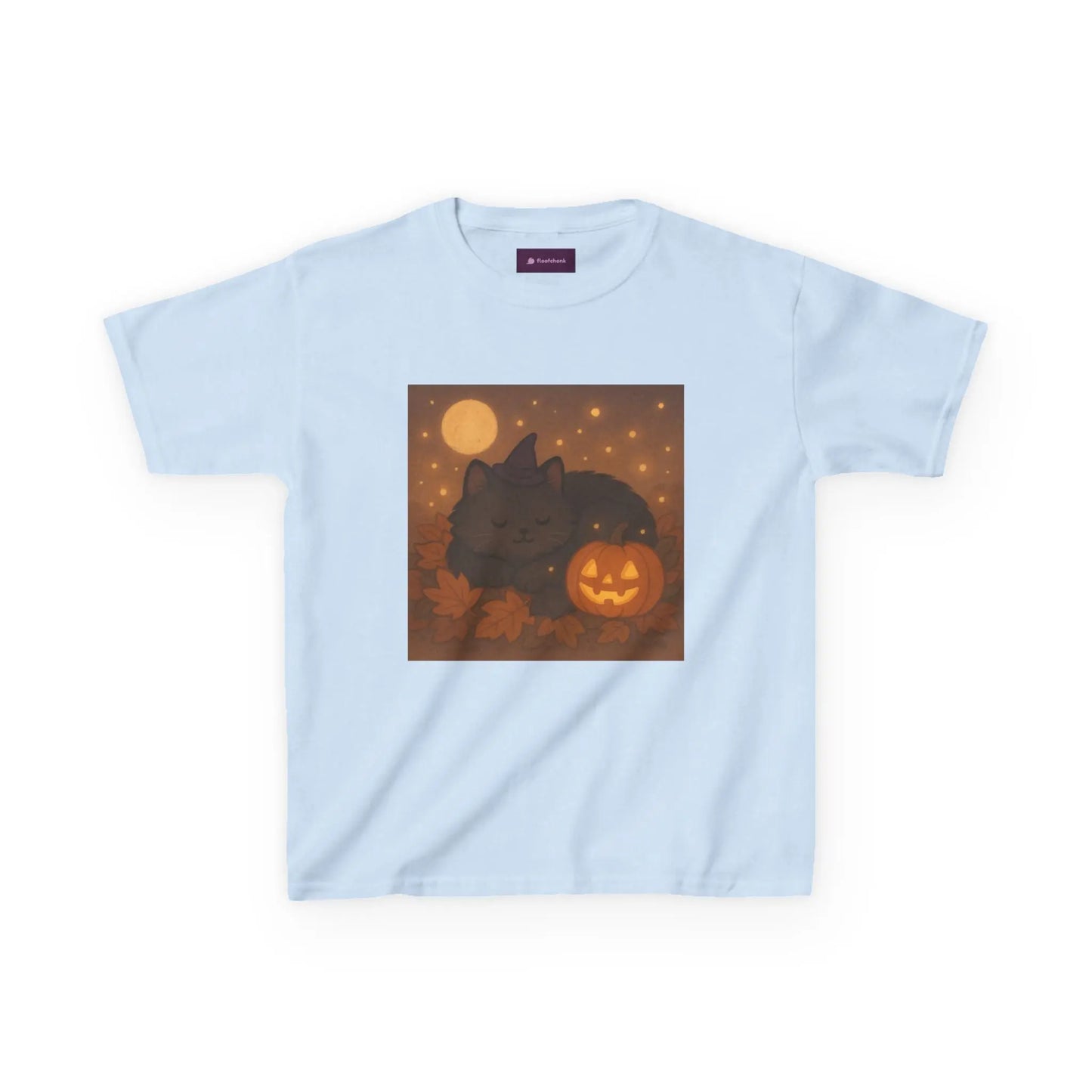 Halloween Cat Tee, Fall Shirt, Cute Pumpkin Gift, Cozy Kids Clothes, Autumn Vibes, Trick or Treat Apparel - Kids T-Shirt, Sweatshirt,