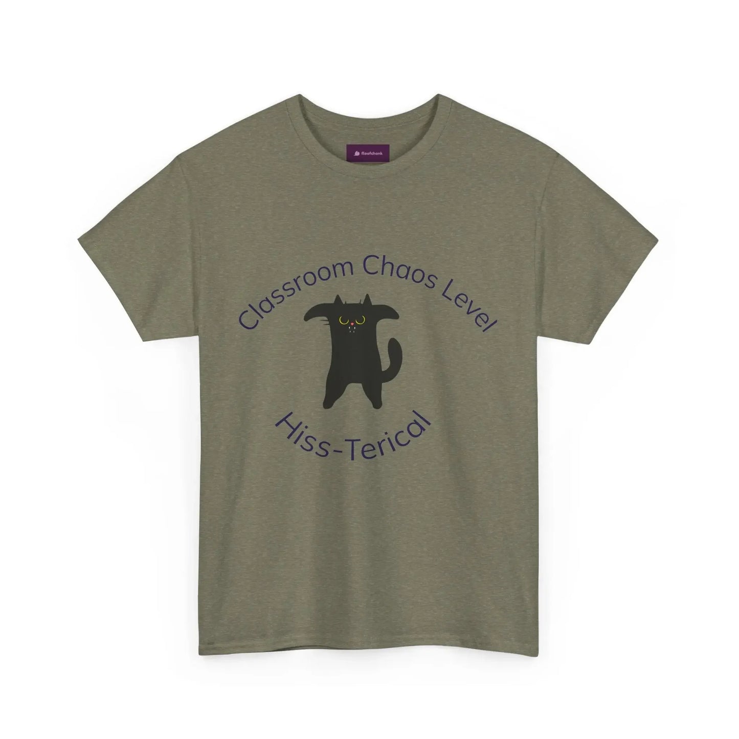 Classroom Chaos Cat Tee – Teacher Humor Cotton Tee - FloofChonk