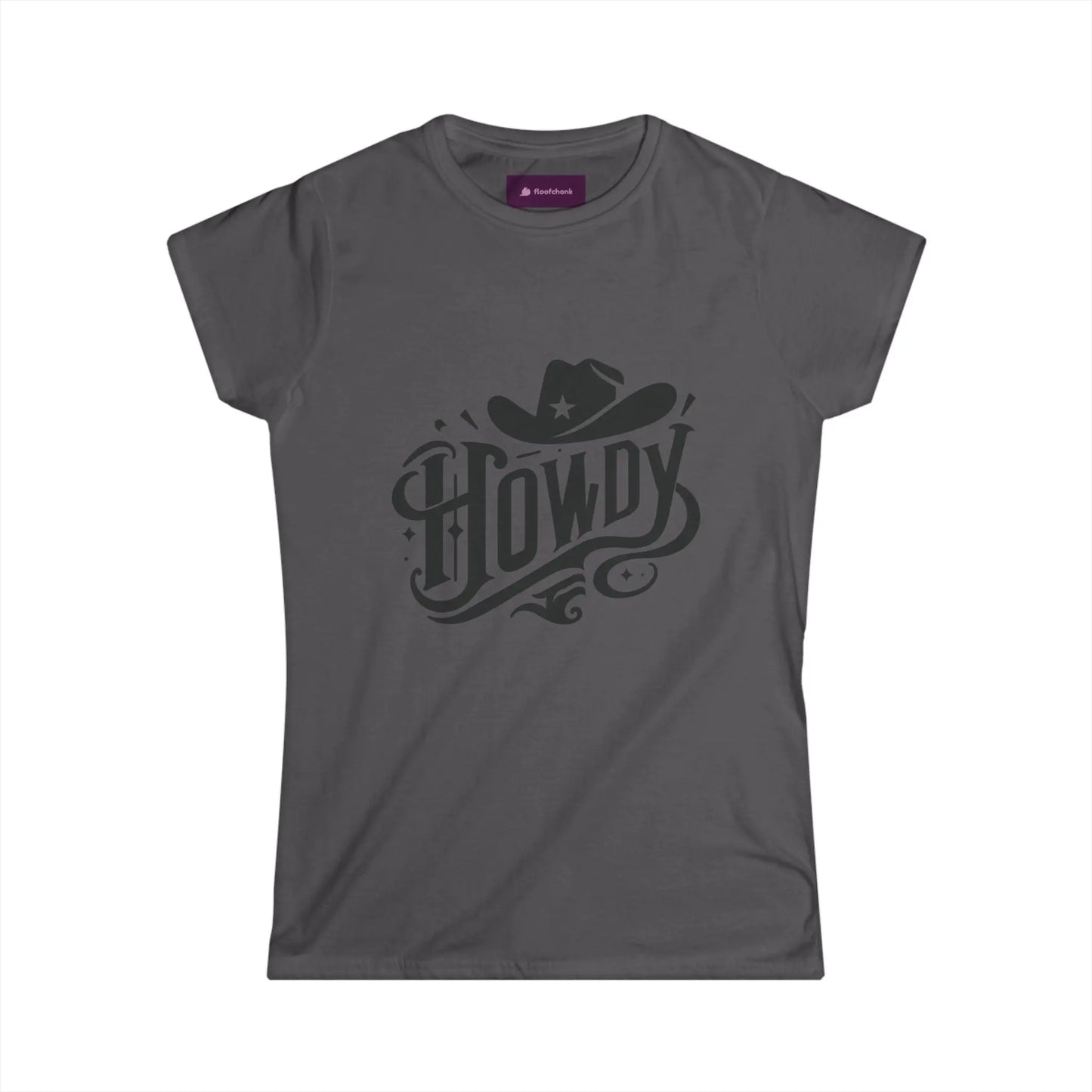 Howdy Graphic Women's Softstyle Tee, Cowgirl Shirt, Cute Western Style Shirt, Gift for Her, Soft Cotton Tee Printify