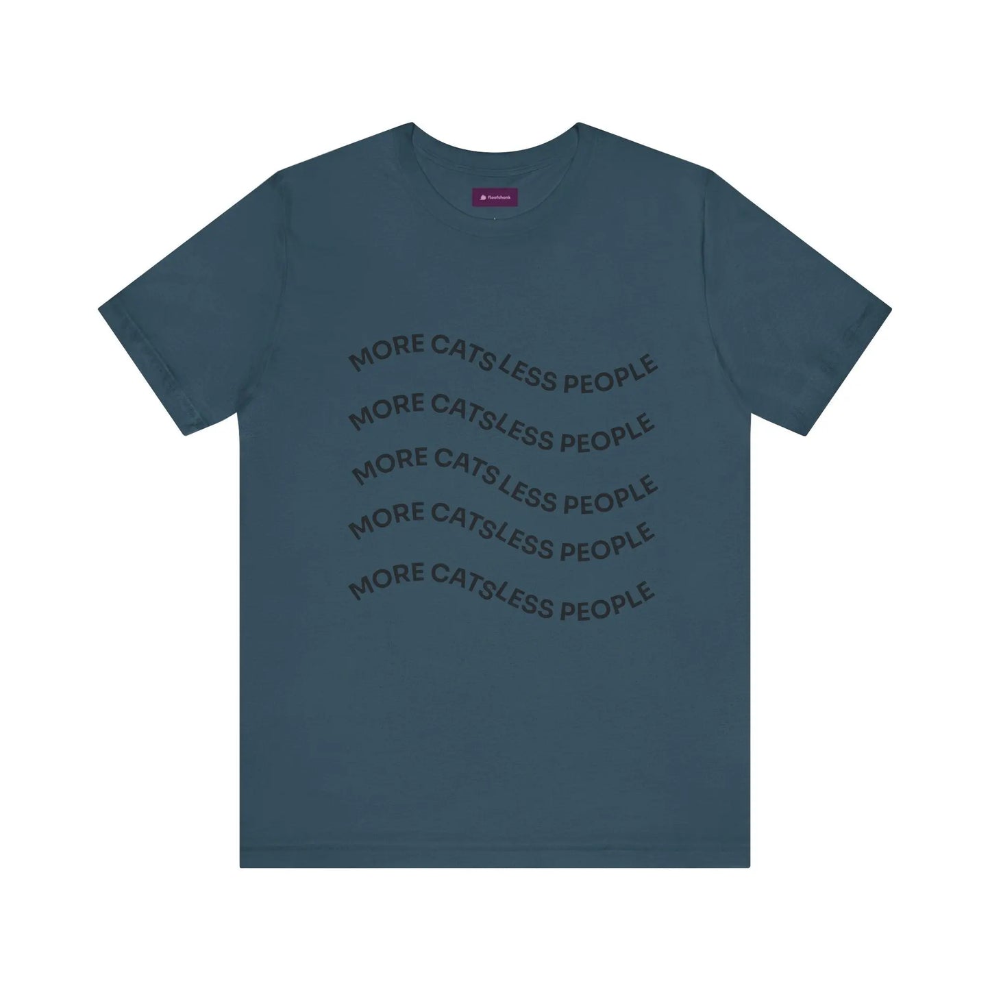 More Cats Less People Cats Graphic Tee - Unisex Jersey Shirt Printify