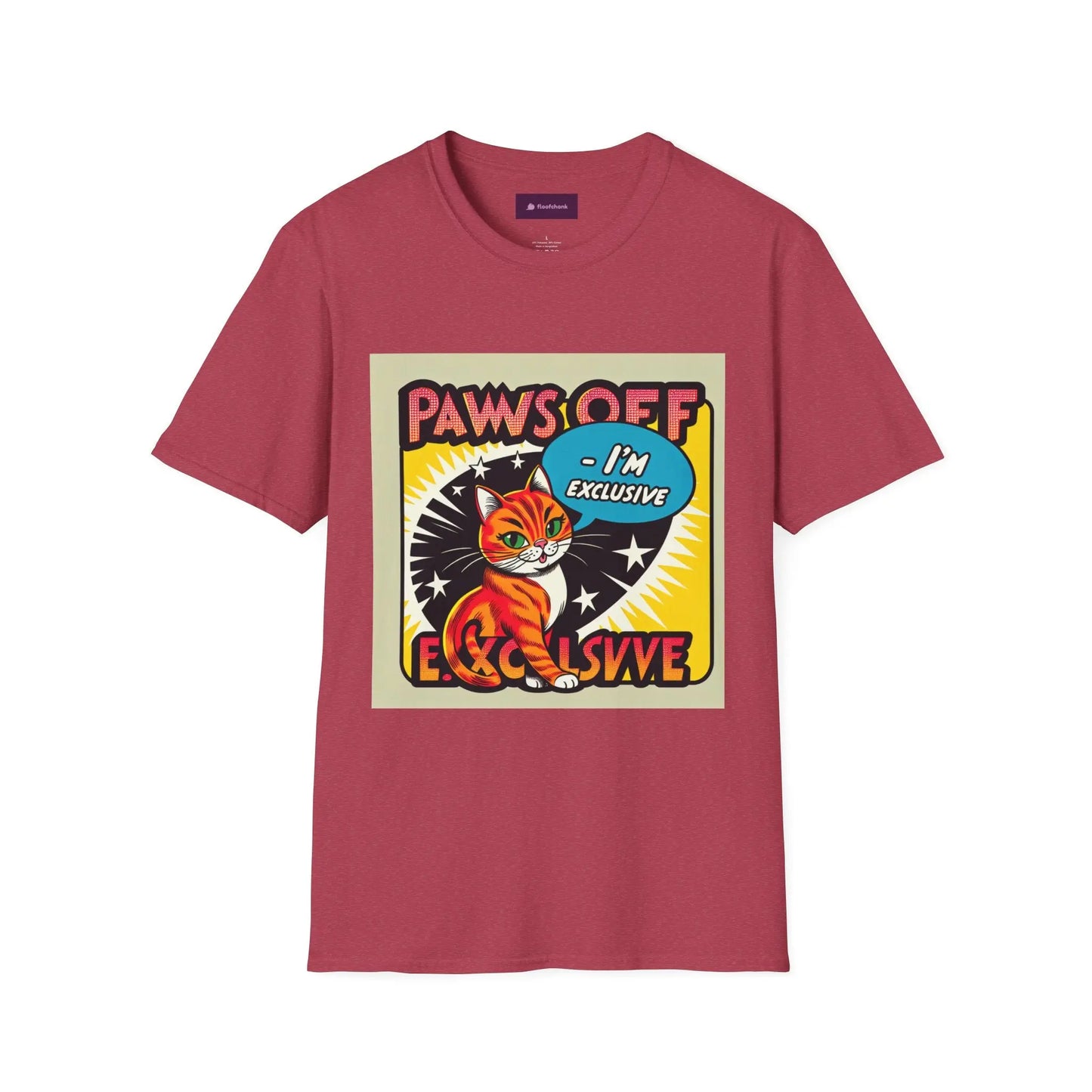 I'm Exclusive, Paw Off Cat Design Unisex T-Shirt Printify