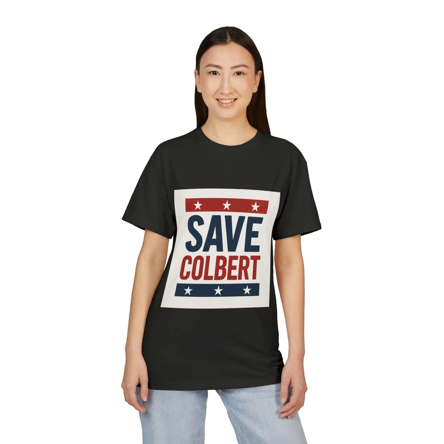 Save Colbert Unisex T-Shirt - Ferris Bueller Style 80s Movie Inspired Resistance Tee Printify