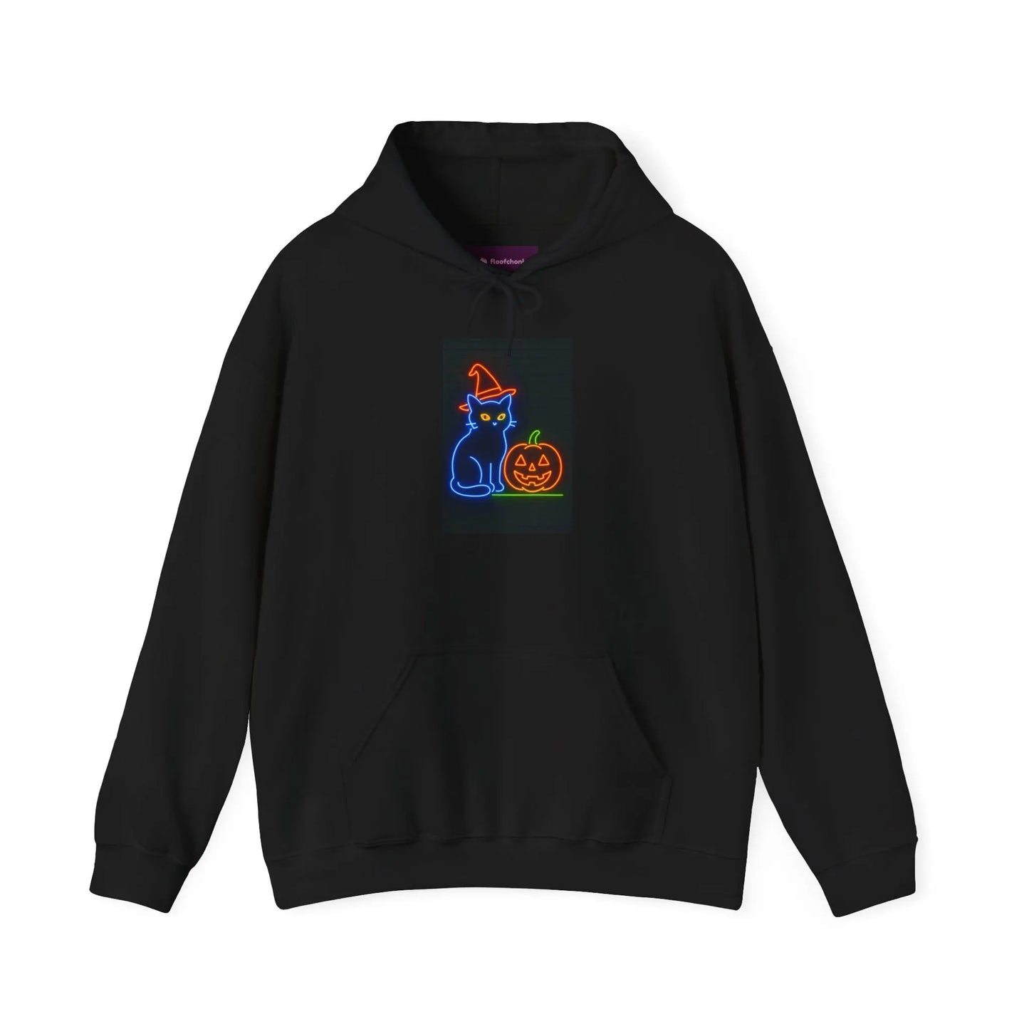 Halloween Cat Hoodie, Cozy Fall Apparel, Spooky Season Outfit, Gift for Cat Lovers, Unisex Sweatshirt, Halloween Sweatshirt, Cat Lover Gift,