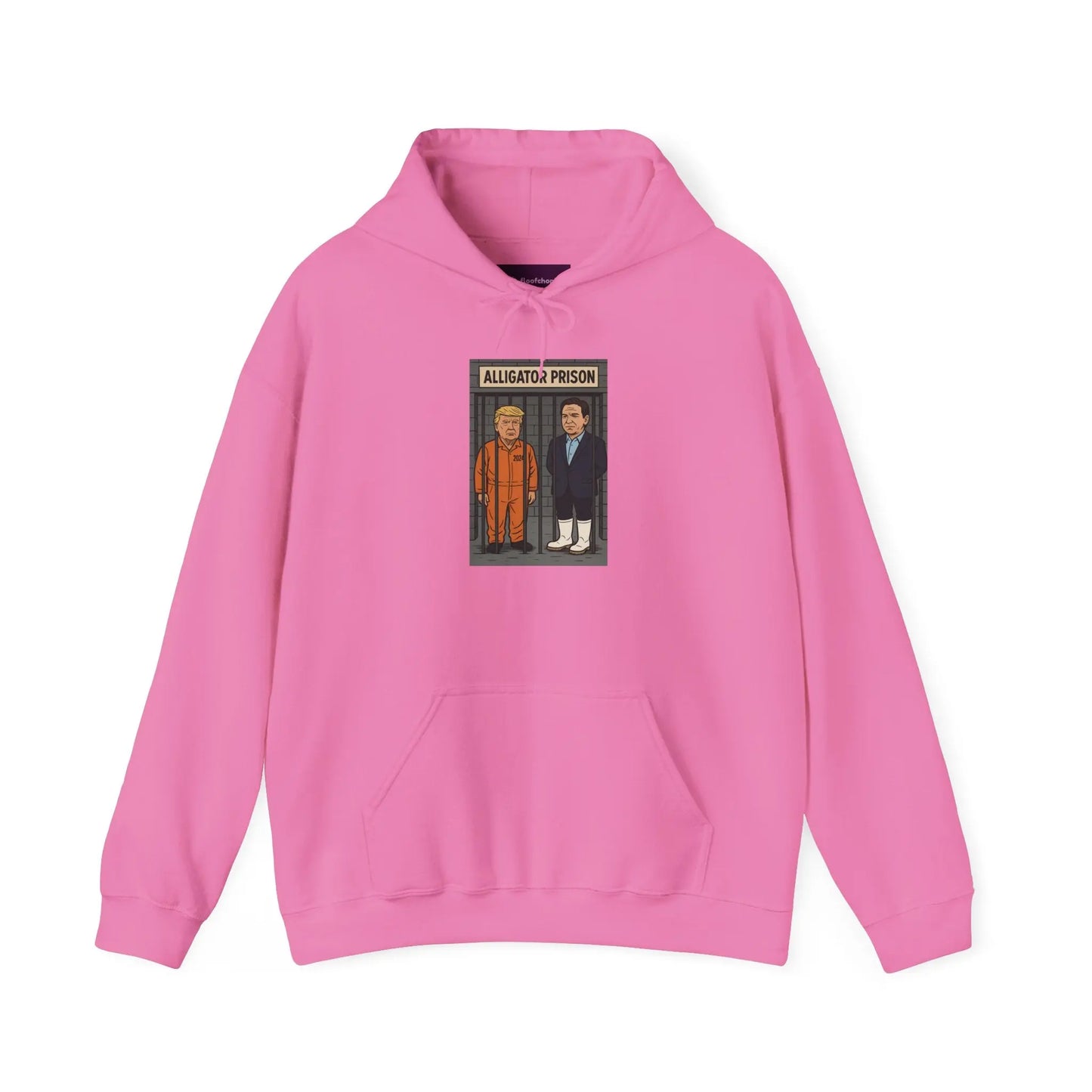 Trump Prison Humor Hoodie - Funny Unisex Sweatshirt, Gift for Friends, Unique Prisoner Design, Cozy Casual Wear, Perfect for Gifting Printify