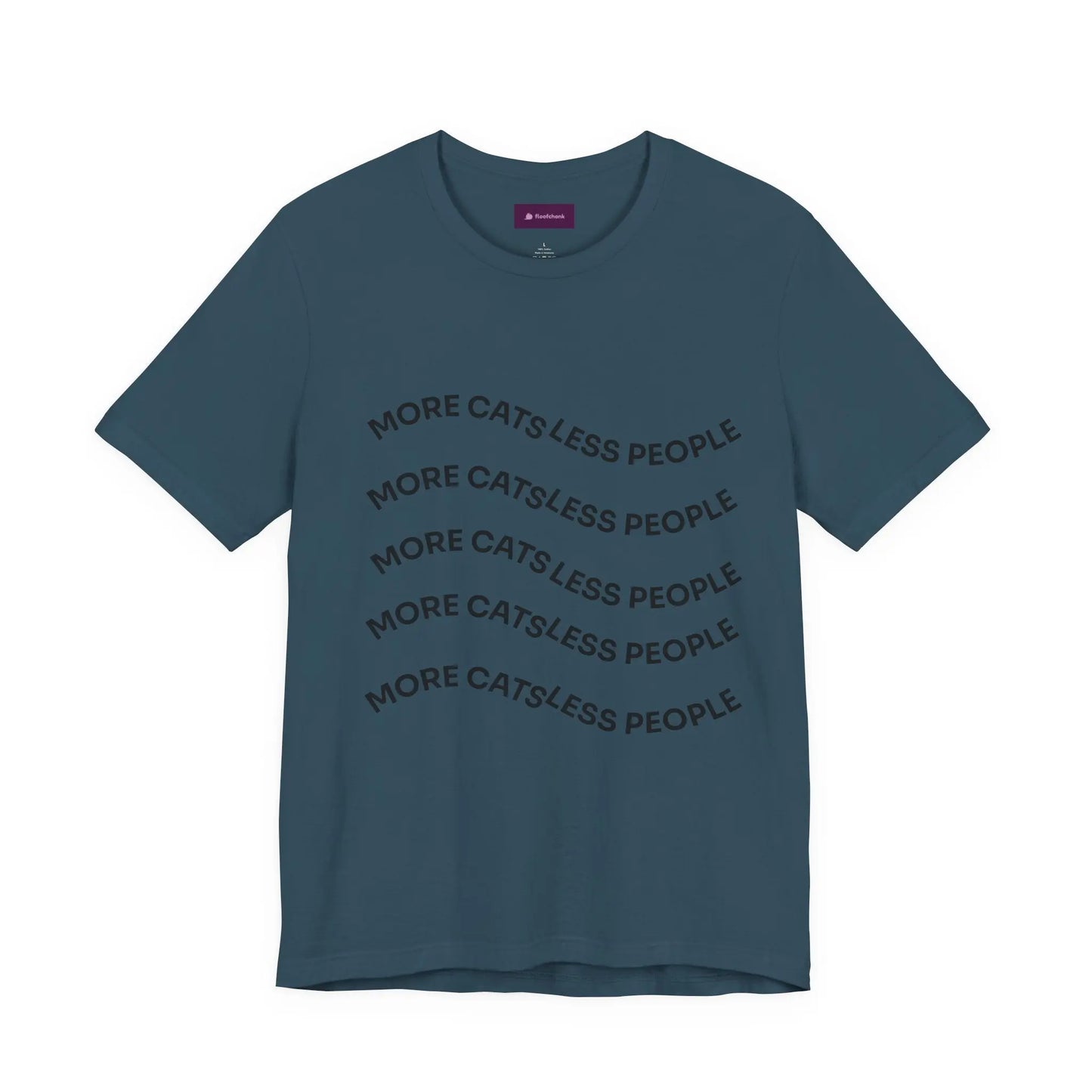More Cats Less People Cats Graphic Tee - Unisex Jersey Shirt Printify