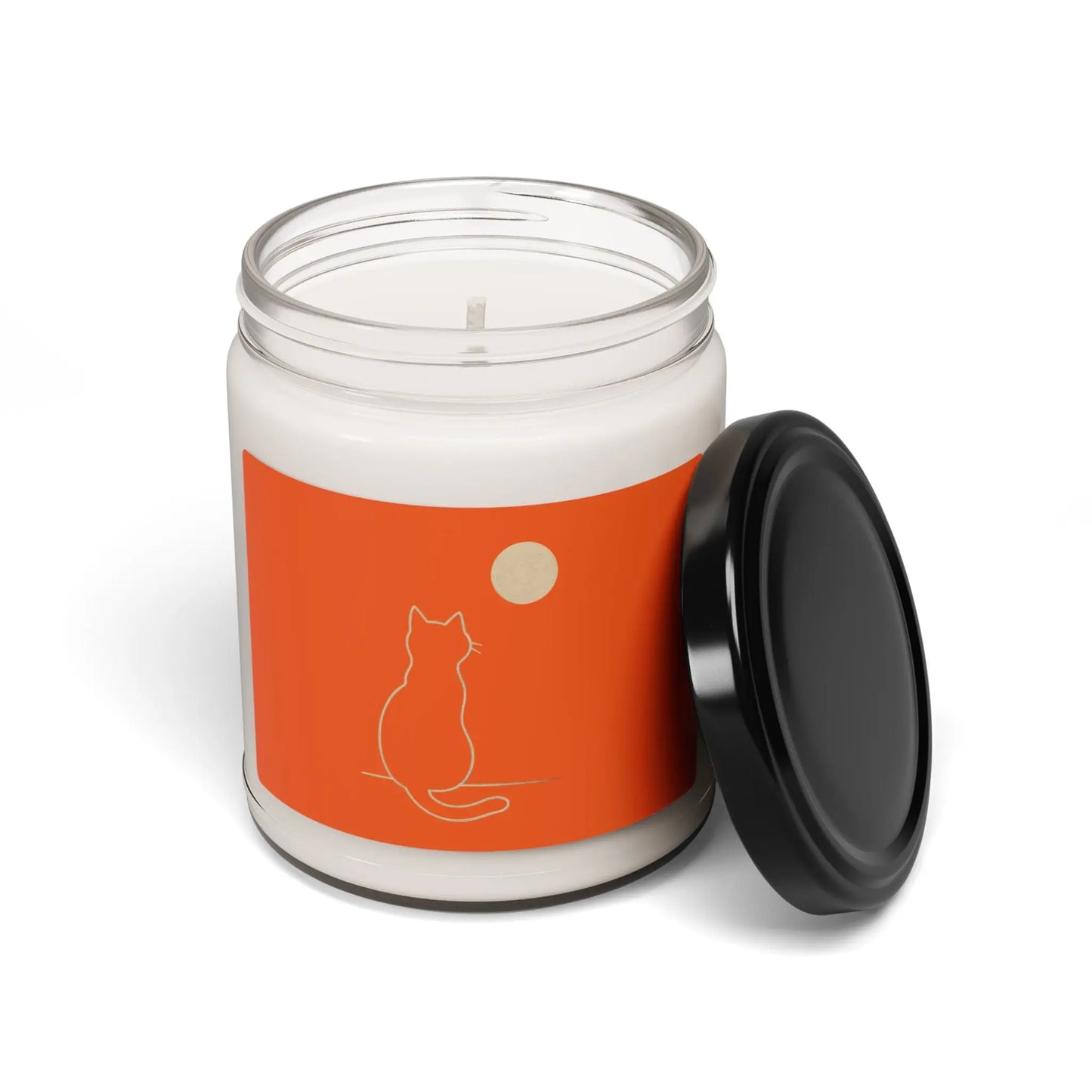 Cozy Cat Candle, Relaxation Candle, Cat Lover Gift, Home Decor Candle, Self-Care Candle, Scented Soy Candle Printify