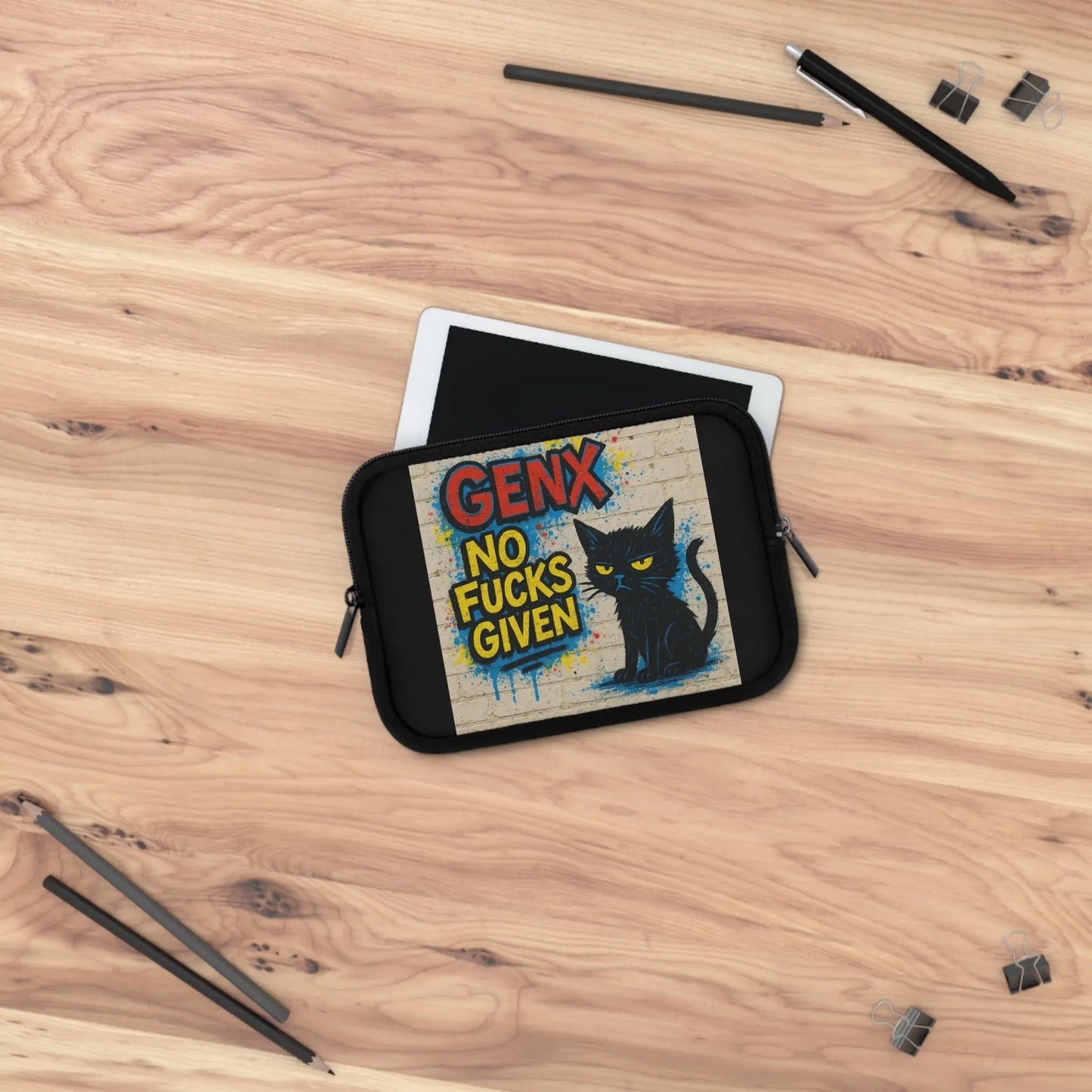 Graffiti Cat Laptop Sleeve - FloofChonk