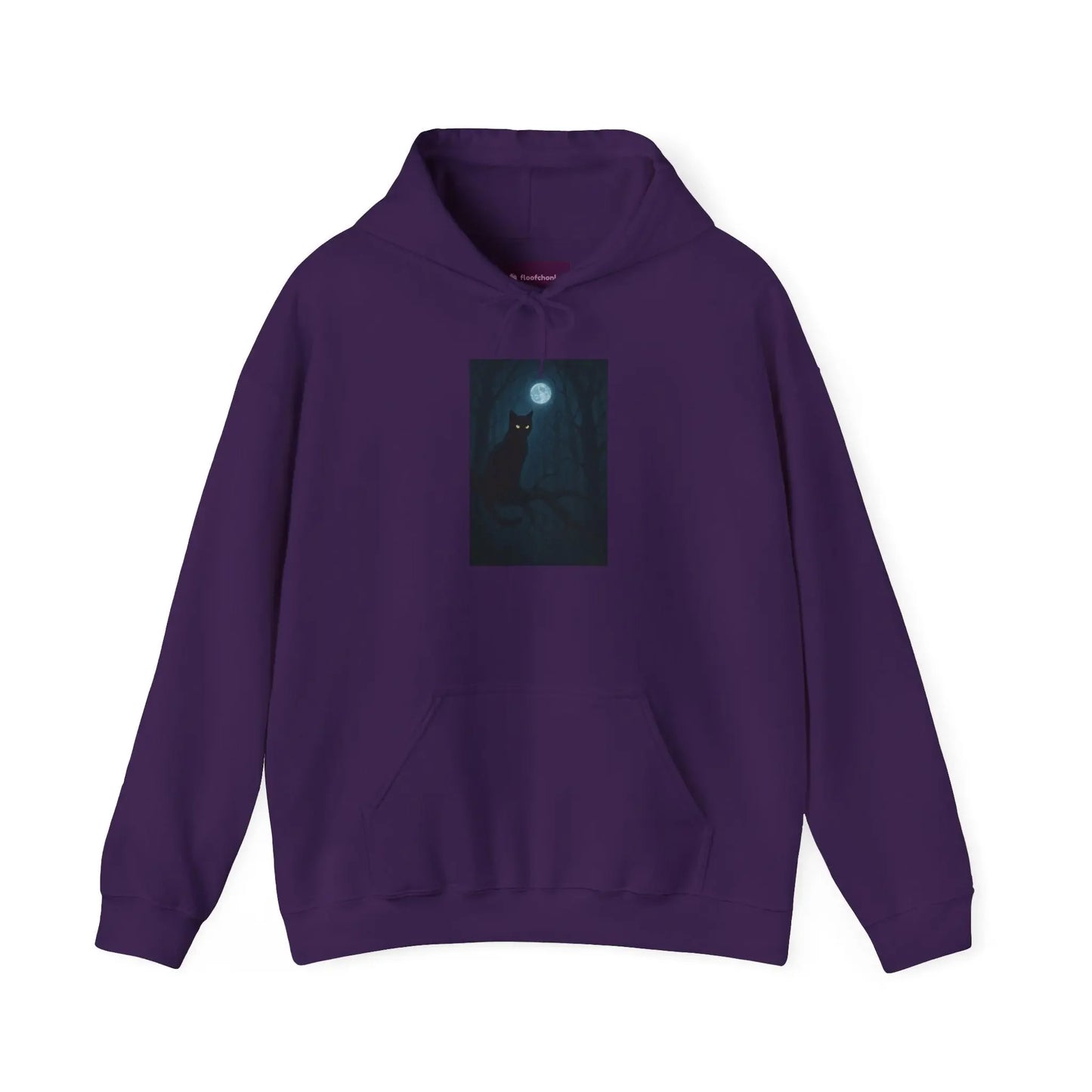 Mystical Cat Hoodie, Cozy Sweatshirt for Cat Lovers, Halloween Wear, Gift for Animal Lovers, Comfortable Casual Fashion - FloofChonk