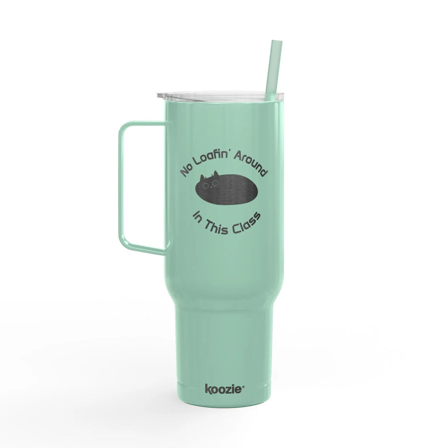 No Loafin' Around in Class Cat Lover Insulated Tumbler, 40oz Printify