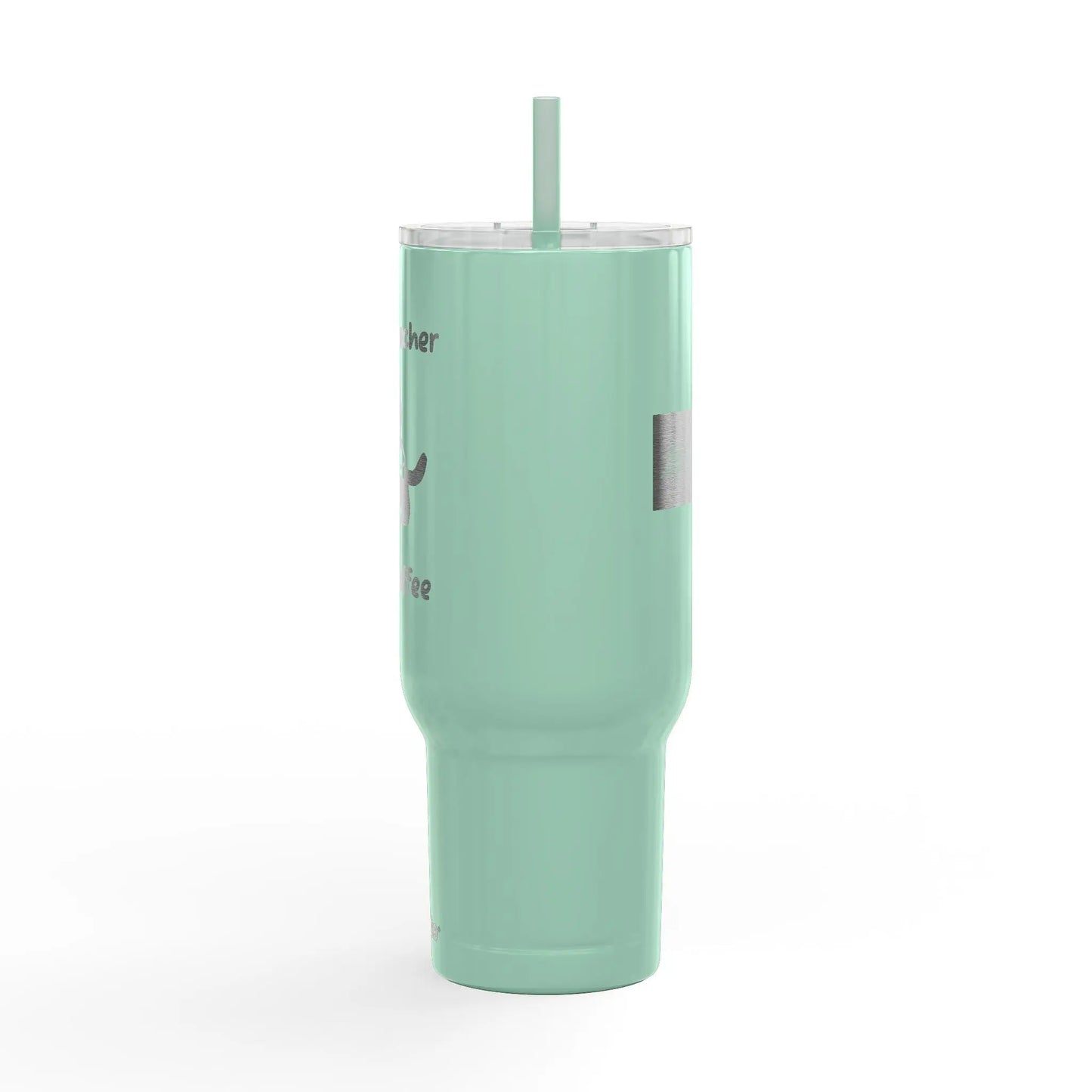 "Half Teacher Half Coffee" Insulated Tumbler Printify