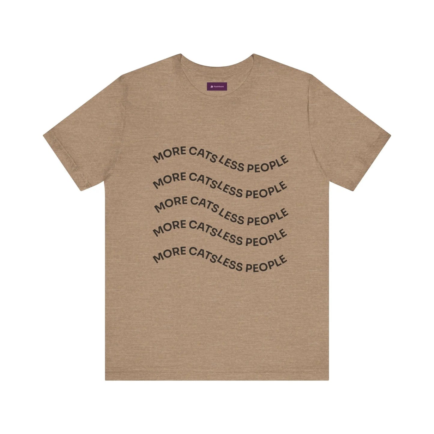 More Cats Less People Cats Graphic Tee - Unisex Jersey Shirt Printify