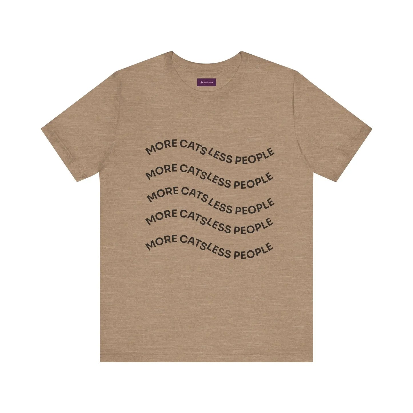More Cats Less People Cats Graphic Tee - Unisex Jersey Shirt - FloofChonk