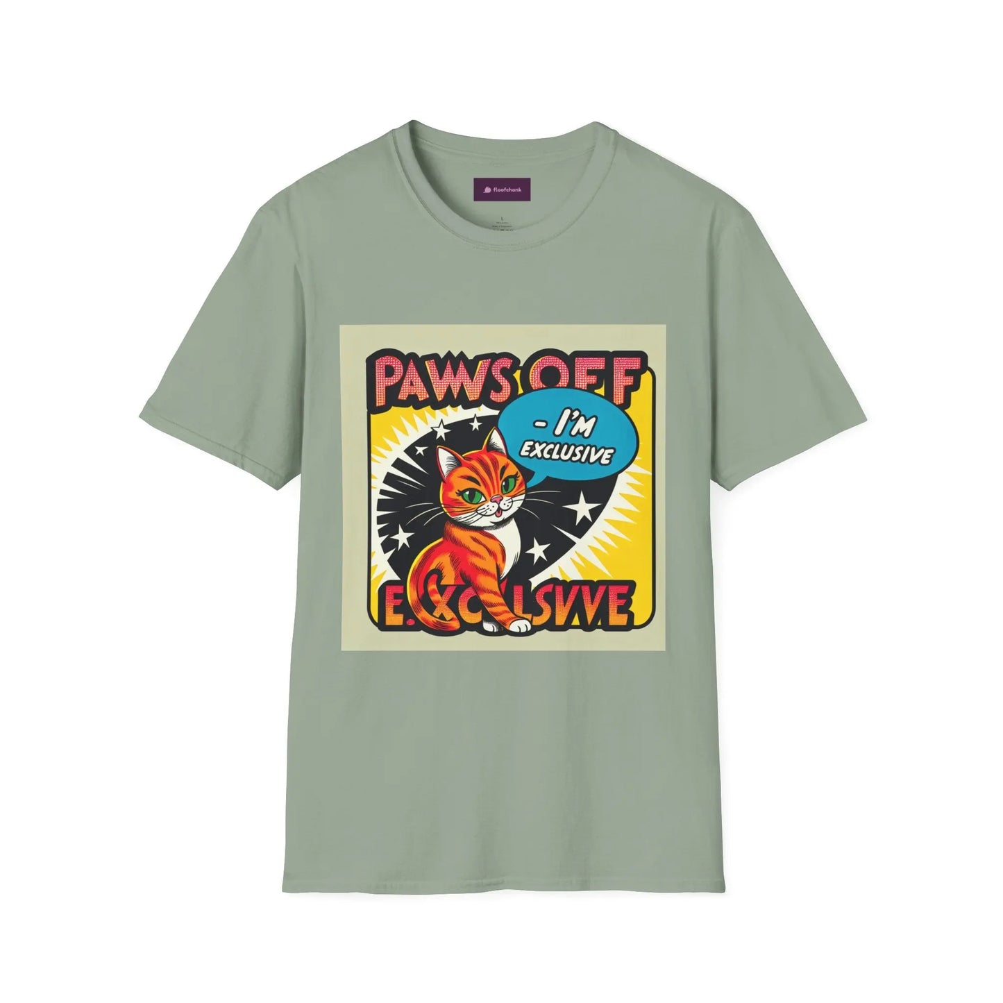I'm Exclusive, Paw Off Cat Design Unisex T-Shirt Printify
