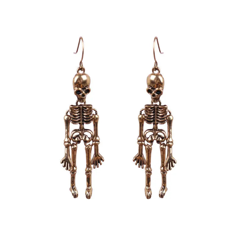 Skeleton Alloy Earrings - FloofChonk