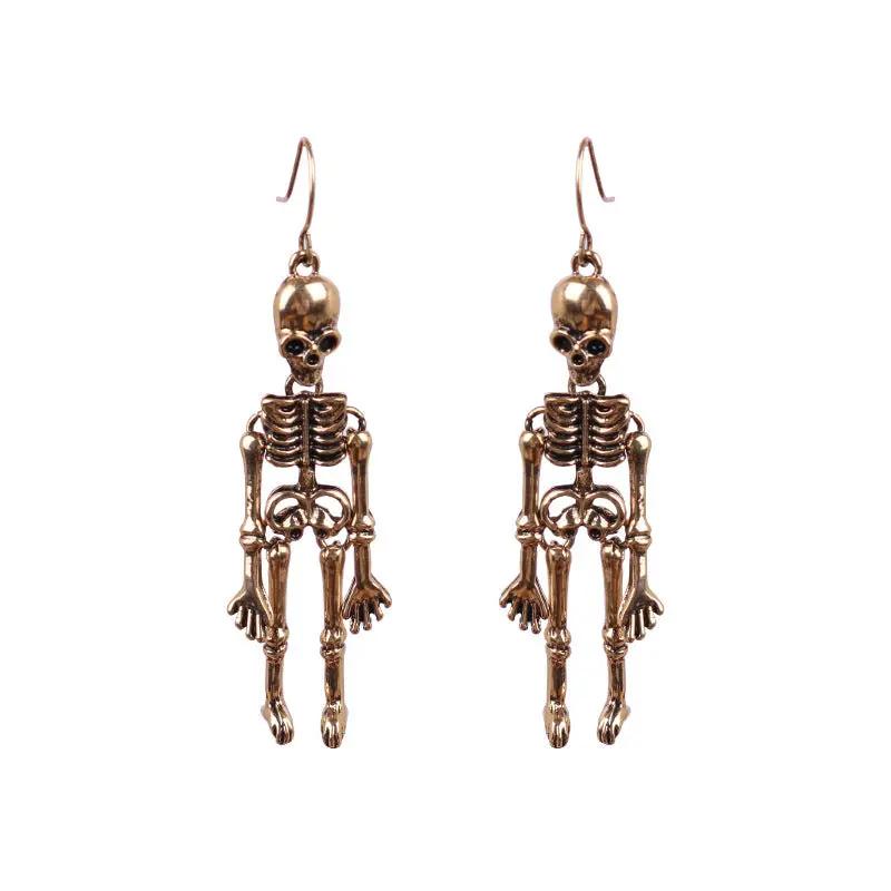 Skeleton Alloy Earrings - FloofChonk