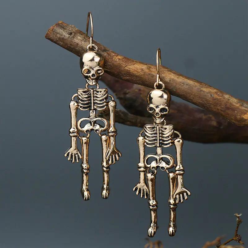Skeleton Alloy Earrings - FloofChonk