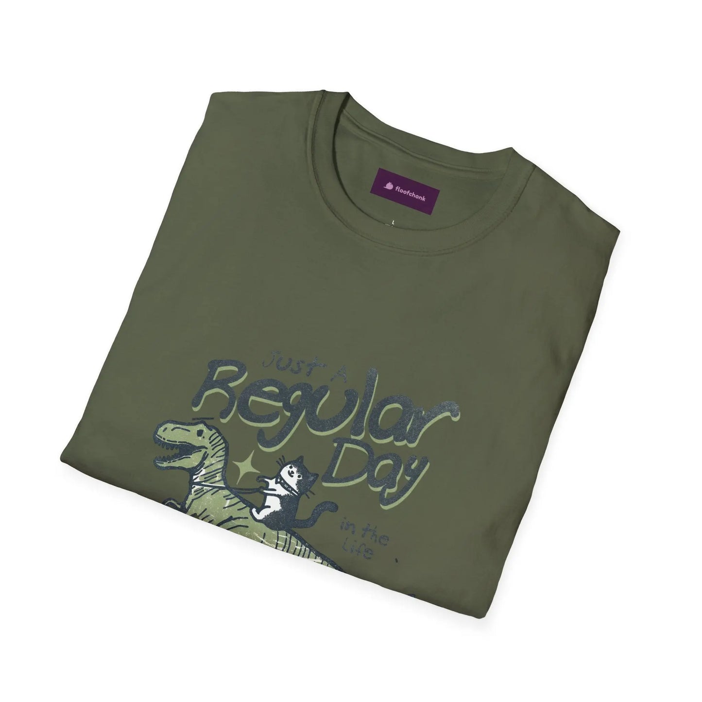 Dinosaur Graphic Tee - Unisex Softstyle T-Shirt for Kids and Adults Printify