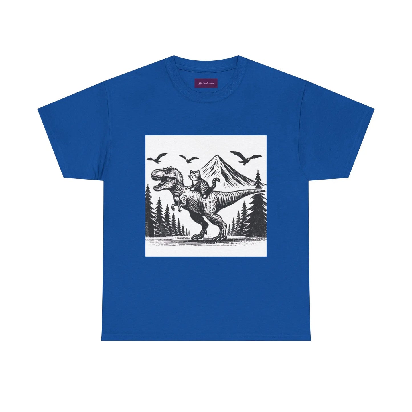 Dinosaur Cat Tee Printify