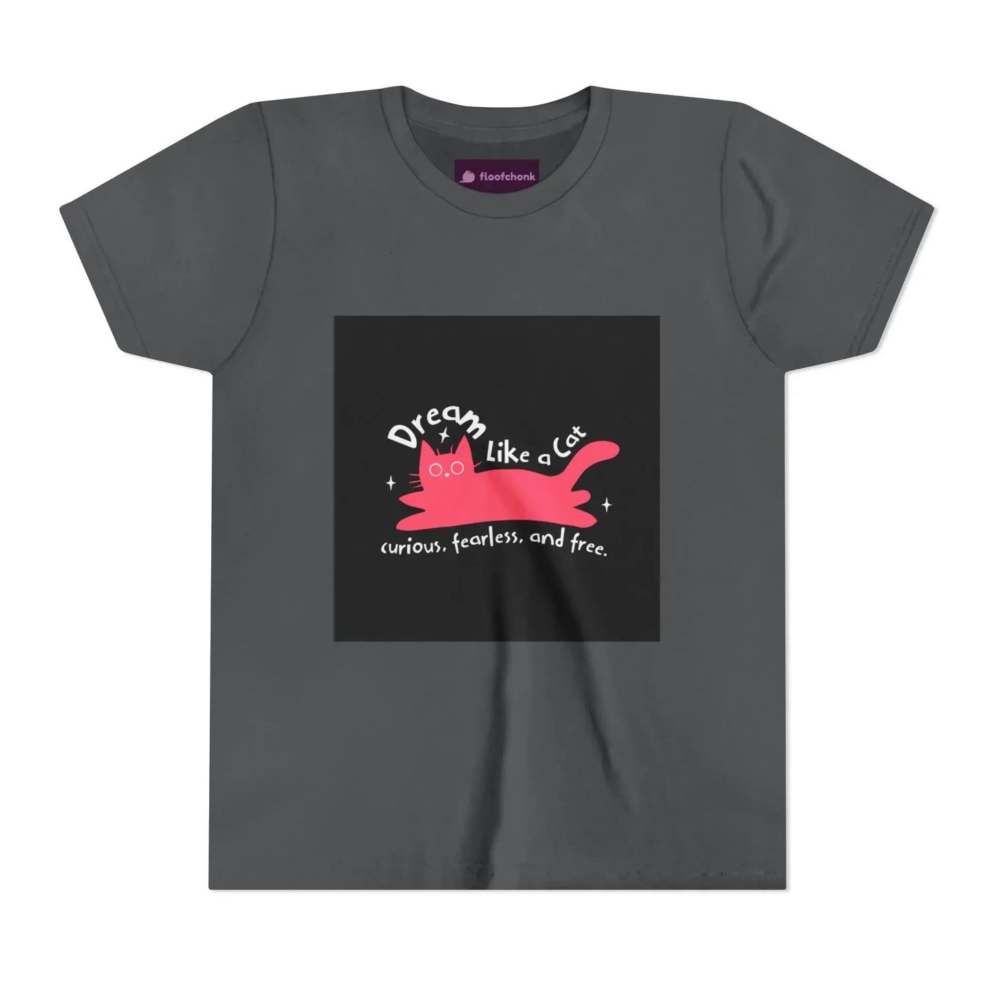 Dream Like a Cat Kids Tee - Fun Cat Design, Perfect Gift for Kids - FloofChonk