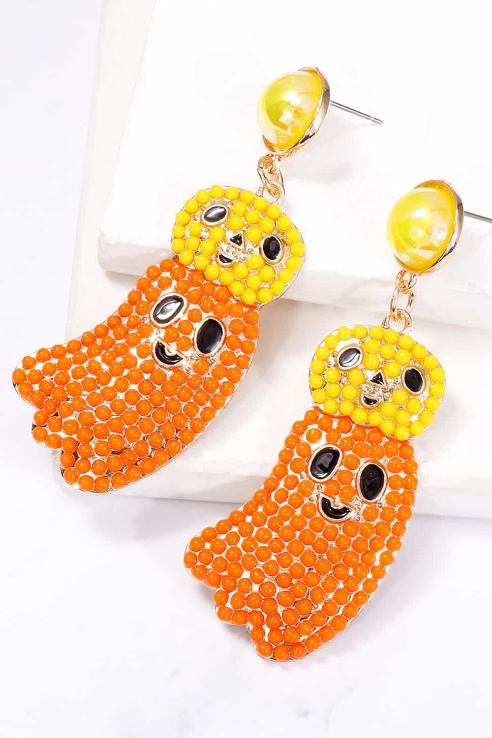 Halloween Ghost Shape Dangle Earrings - FloofChonk