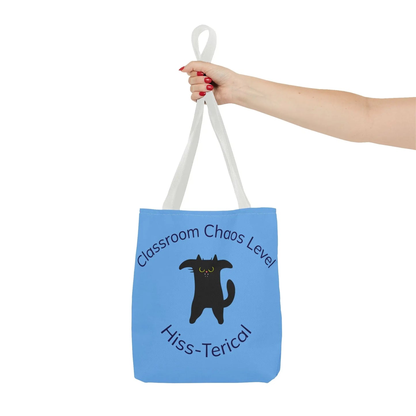Tote Bag - Classroom Chaos Level Hiss-terical Tote for Teachers Printify