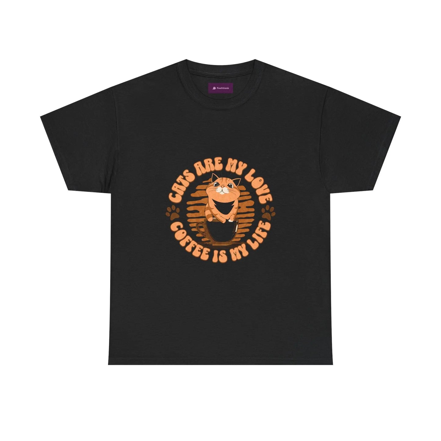 Retro Coffee Tee, Funny Cat Lover Shirt, Gift for Pet Owners, Cute Graphic Tee, Inspirational Animal Apparel Printify