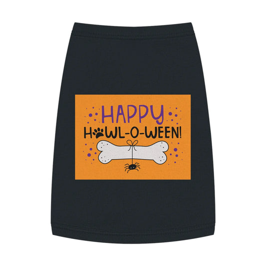 Halloween Pet Tank Top | Happy Howl-o-ween Costume for Dogs, Pet Apparel, Cute Dog Outfit, Festive Pet Clothing, Holiday Gift for Dog Lovers Printify
