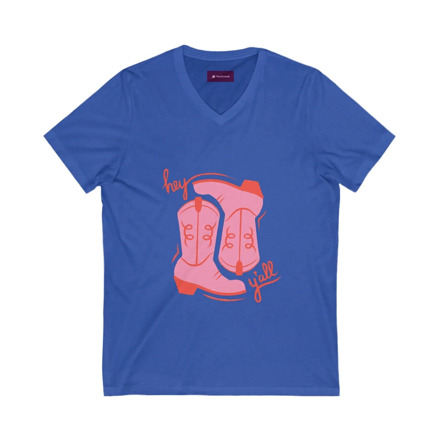 Cowboy Vibes V-Neck Tee, Country Fashion T-Shirt - FloofChonk