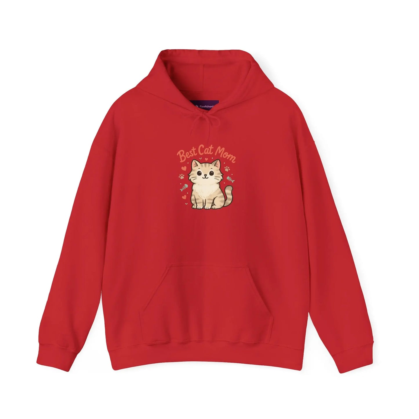 Cute Cat Mom Hoodie, Best Cat Mom Sweatshirt, Gifts for Cat Lovers, Cozy Animal Sweatshirt, Unisex Cat Apparel Printify