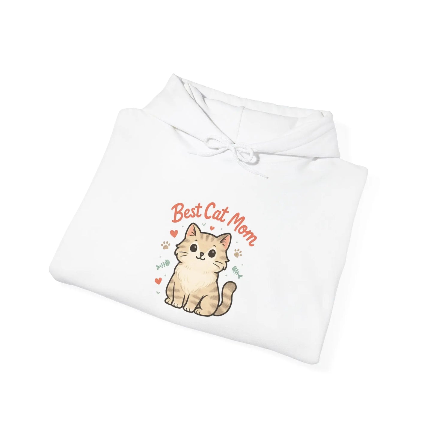 Cute Cat Mom Hoodie, Best Cat Mom Sweatshirt, Gifts for Cat Lovers, Cozy Animal Sweatshirt, Unisex Cat Apparel Printify