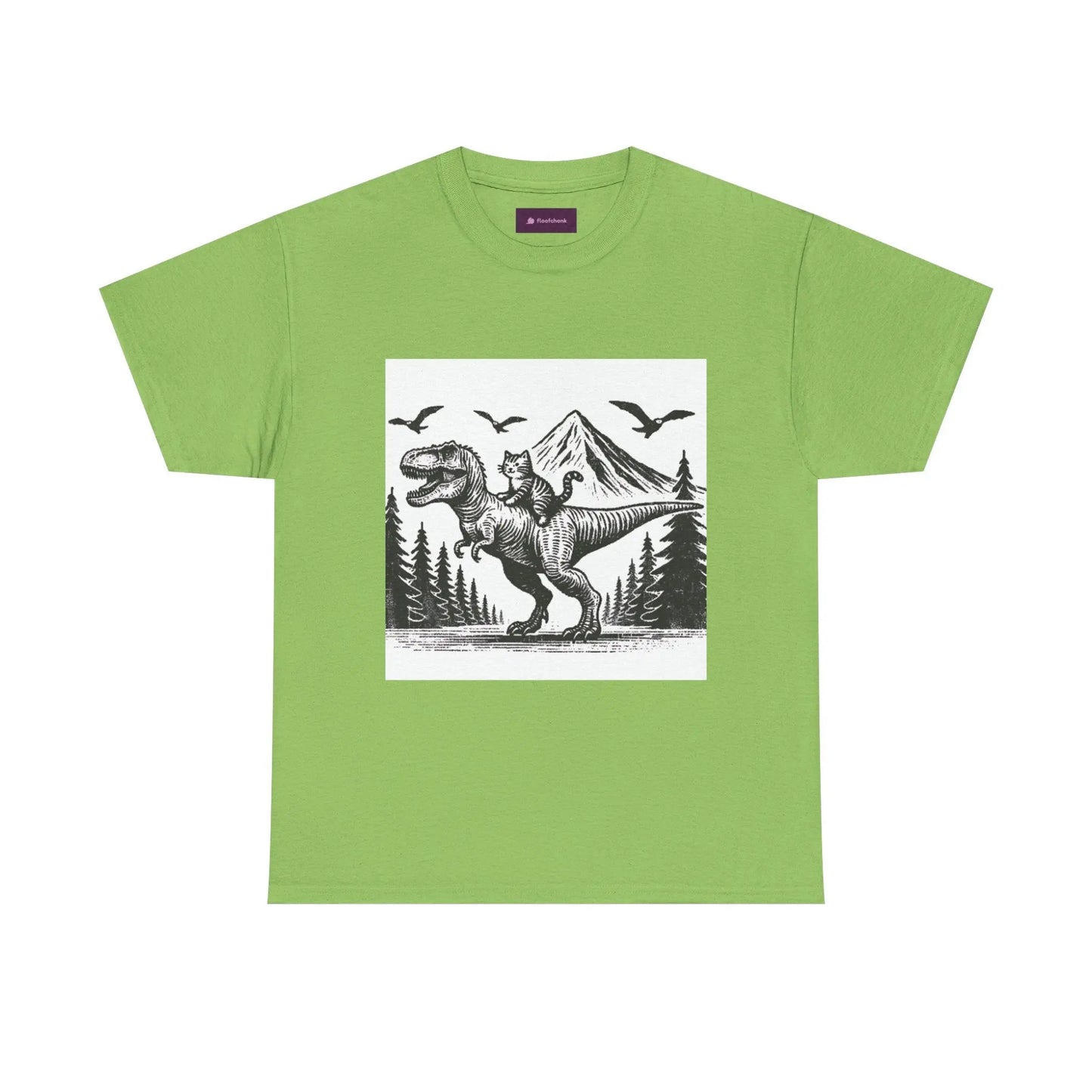 Dinosaur Cat Tee Printify