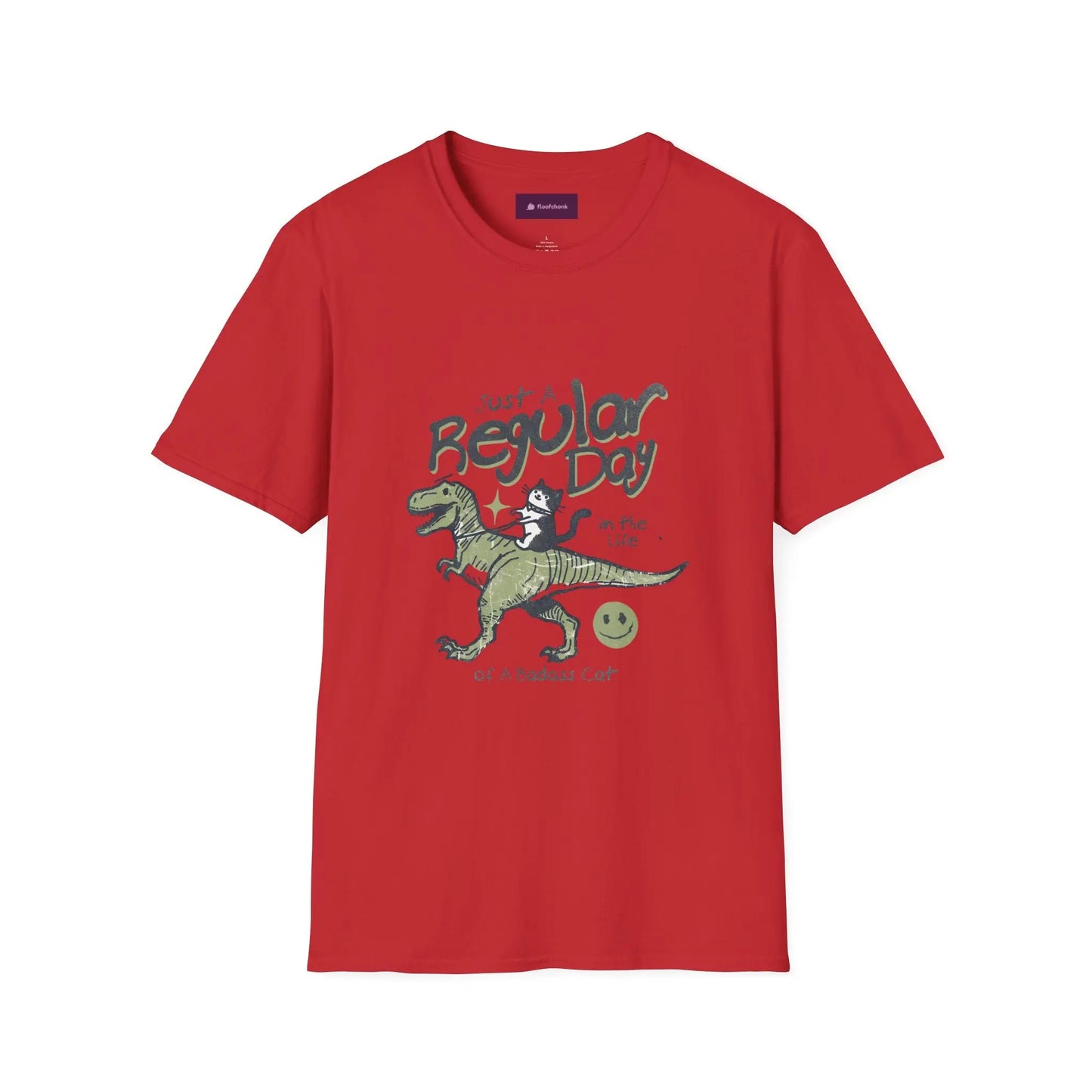 Dinosaur Graphic Tee - Unisex Softstyle T-Shirt for Kids and Adults Printify
