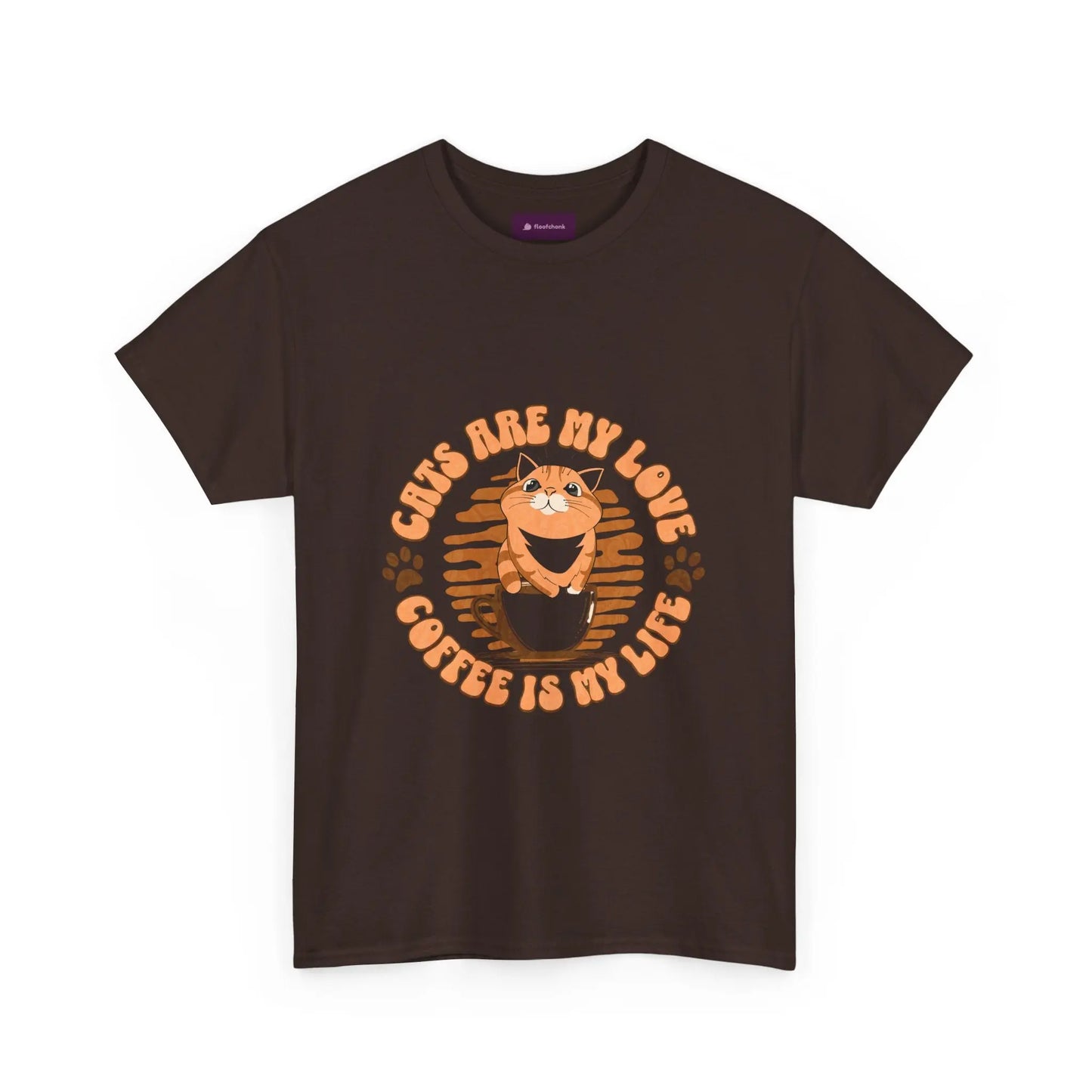 Retro Coffee Tee, Funny Cat Lover Shirt, Gift for Pet Owners, Cute Graphic Tee, Inspirational Animal Apparel Printify