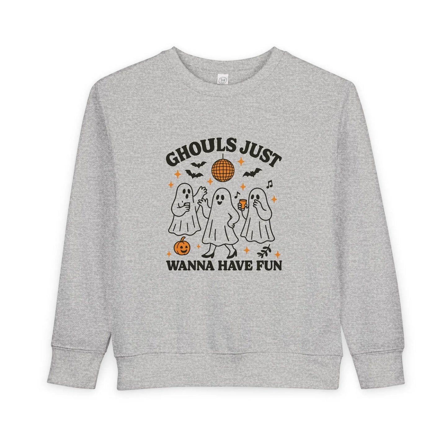 Toddler Ghostly Fun Sweatshirt - Cute Childrens Halloween Apparel - FloofChonk