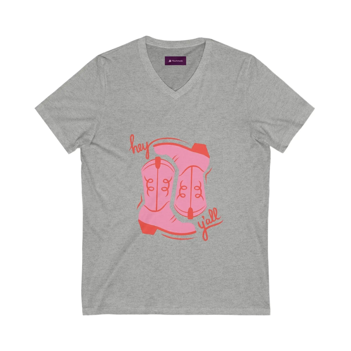 Cowboy Vibes V-Neck Tee, Country Fashion T-Shirt - FloofChonk